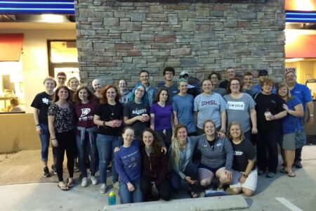 All five Service Adventure units gathered together to work with Mennonite Disaster Service in Bloomington and Rockport