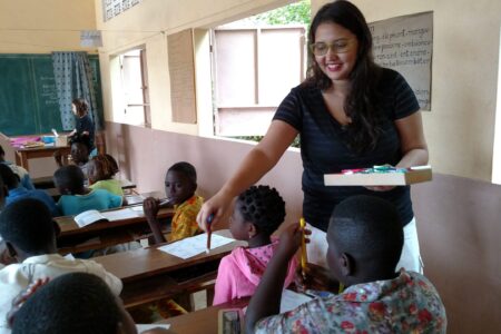 ​Diana Cruz in her classroom at the school that is part of La Casa Grande’s ministry. Photo by James R. Krabill.