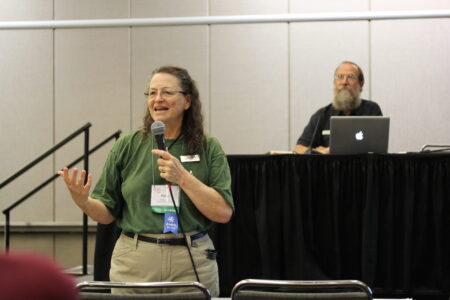 Mary and Mark Hurst led the 'Anger and forgiveness: gifts to share' seminar at the 2019 Mennonite Church USA convention in Kansas City. Photo by Travis Duerksen.