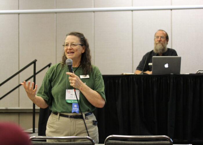 Mary and Mark Hurst led the 'Anger and forgiveness: gifts to share' seminar at the 2019 Mennonite Church USA convention in Kansas City. Photo by Travis Duerksen.