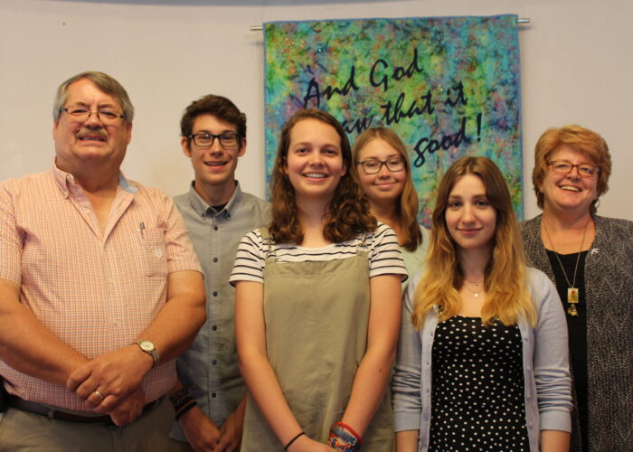 Left to right: Bob Tolle (unit co-leader), Jon Voth, Kristen Friesen, Judith Penner, Marie Saleh and Sondra Tolle (unit co-leader).
