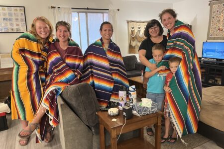 ​This was a picture taken at our support committee celebration. We provided the venue and MVS-themed Amazing Race and the support committee provided delicious food and wonderful conversation. Our challenges included: putting away food