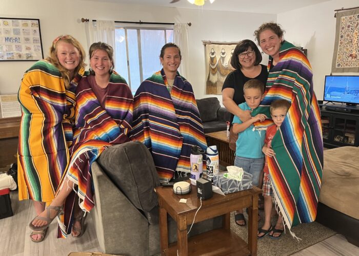 ​This was a picture taken at our support committee celebration. We provided the venue and MVS-themed Amazing Race and the support committee provided delicious food and wonderful conversation. Our challenges included: putting away food