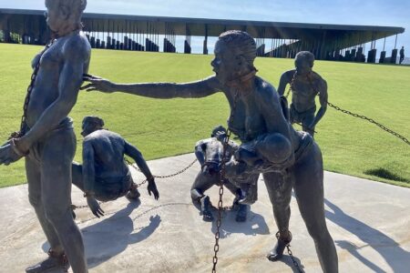 ​Statues at the National Memorial for Peace and Justice (also known as the Lynching Memorial) in Montgomery