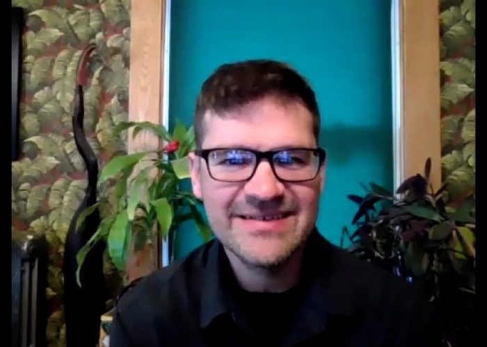 ​Joe Sawatzky leads the virtual MennoCon21 seminar