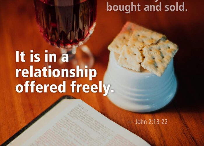 A relationship offered freely