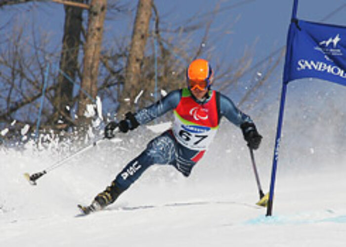 Josh Sundquist competing in the Paralympics