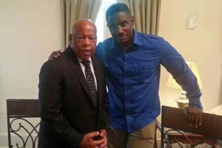 ​The late John Lewis (left) and Wil LaVeist