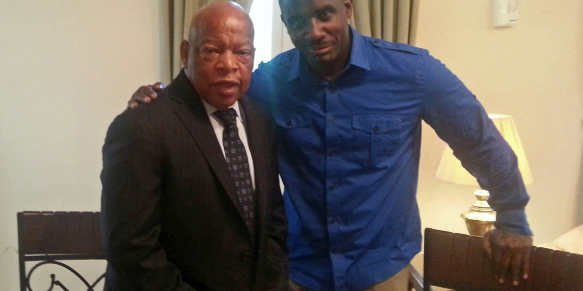 ​The late John Lewis (left) and Wil LaVeist