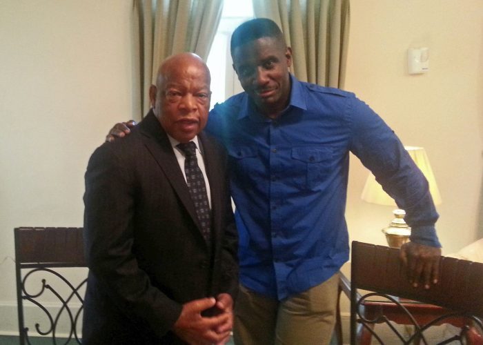 ​The late John Lewis (left) and Wil LaVeist