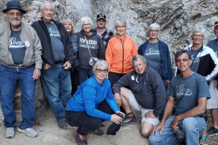 Lois Plank's family with the larger Glendale SOOP group. Back row: Jerry Hunsberger