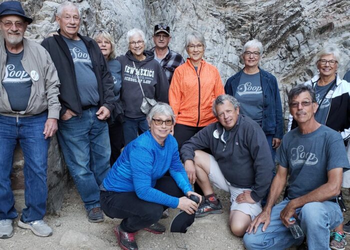Lois Plank's family with the larger Glendale SOOP group. Back row: Jerry Hunsberger