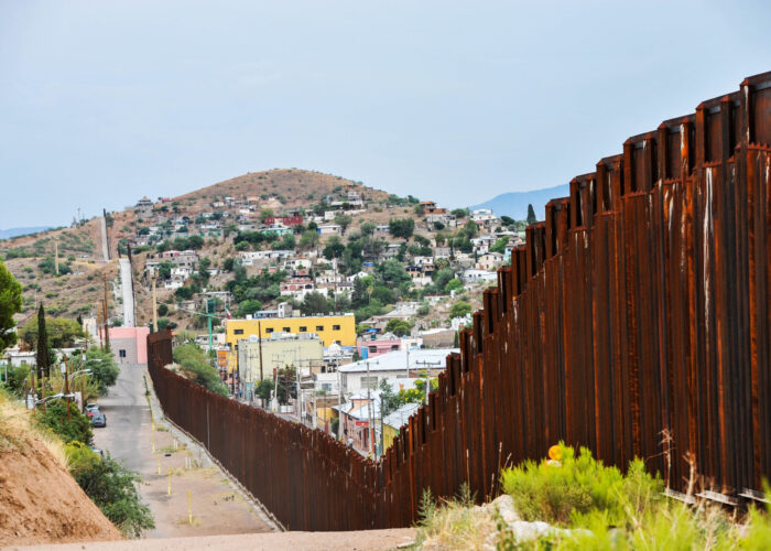 Border between the United States and Mexico. Photo provided. Click on image for full resolution version. ​