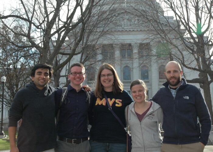 ​The 2016-17 Madison MVS unit and local leader