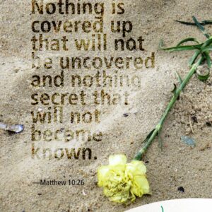 We cannot hide things forever