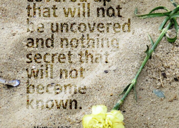 We cannot hide things forever