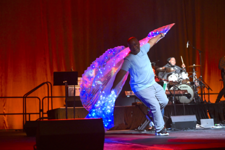 ​During final worship at MennoCon 21 on Saturday