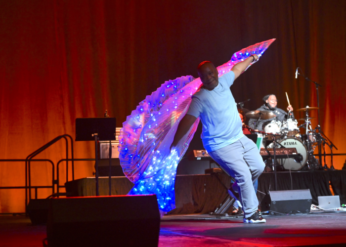 ​During final worship at MennoCon 21 on Saturday