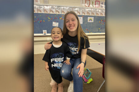 Miriam Offe volunteered at  a head start preschool in Johnstown, Pennsylvania, during her time in Service Adventure in 2023.