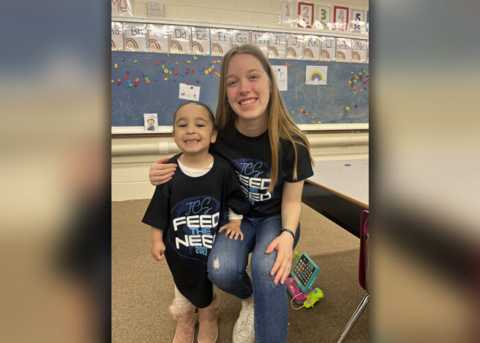 Miriam Offe volunteered at  a head start preschool in Johnstown, Pennsylvania, during her time in Service Adventure in 2023.