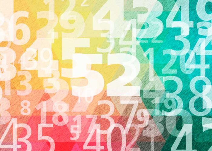 number background graphic