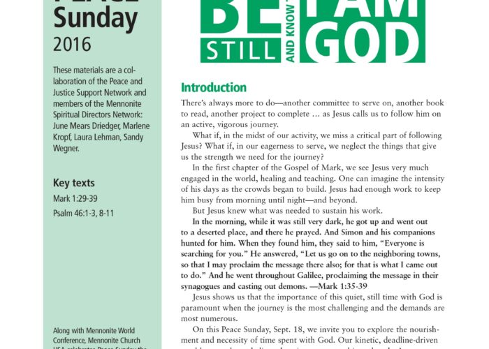 PeaceSunday2016_cover