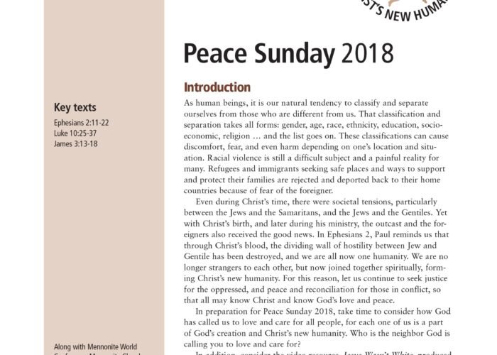 PeaceSunday2018_C18-206_cover