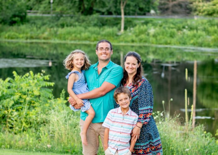 Laura and Nick with their children, Jesse and Brielle.