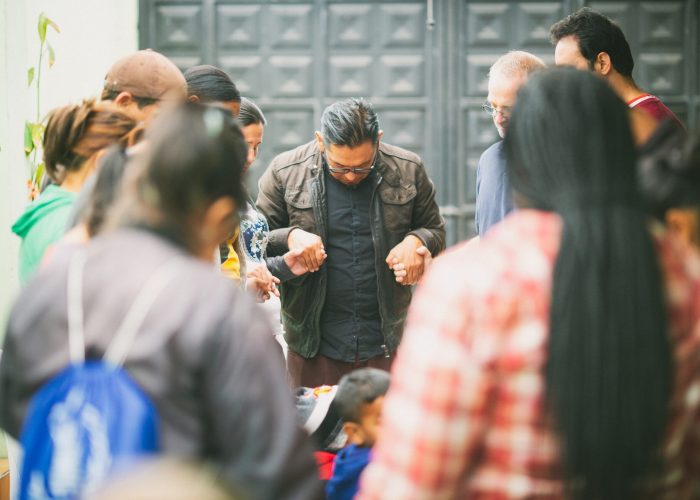 ​A circle of prayer in Quito