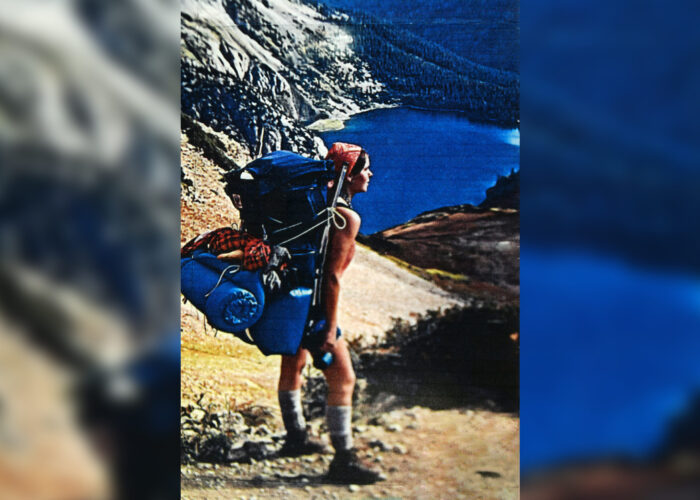 ​The late Paula McClave takes a mountain backpacking trip with her husband