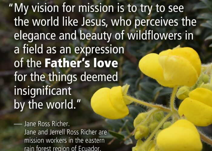 To see the world like Jesus does