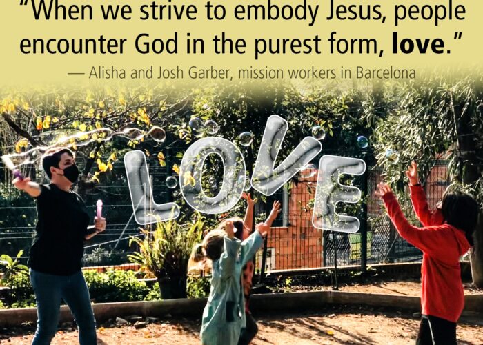 People encounter God through love