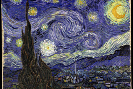 ​The Starry Night painted by Vincent Van Gogh. Museum of Modern Art.