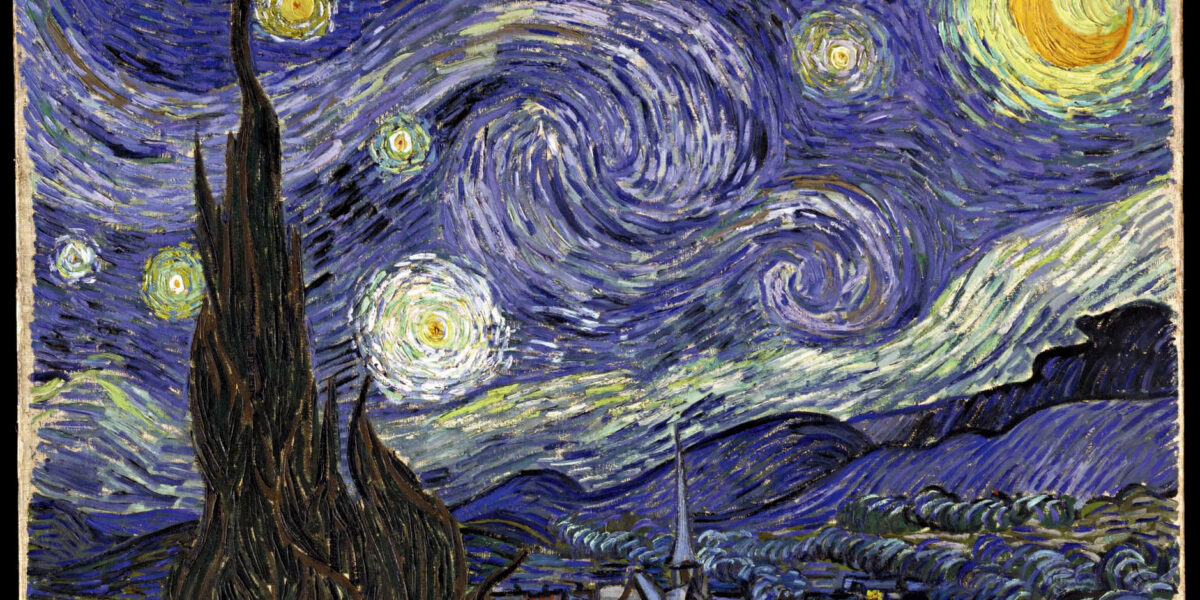 ​The Starry Night painted by Vincent Van Gogh. Museum of Modern Art.