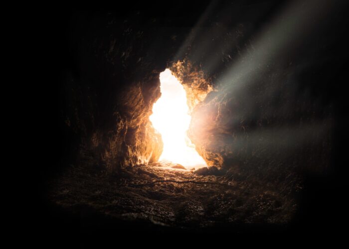 Light in a cave