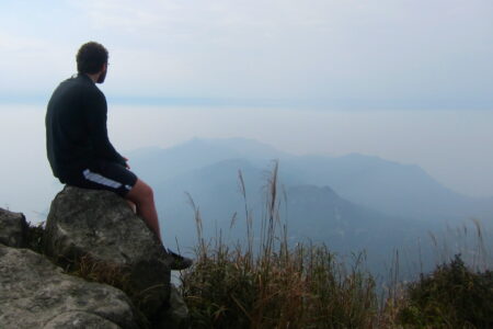 ​2011 Radical Journey participant Paul Dyck looking out over the landscape in China. Photo provided.