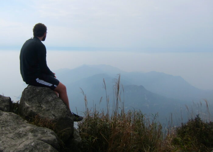 ​2011 Radical Journey participant Paul Dyck looking out over the landscape in China. Photo provided.