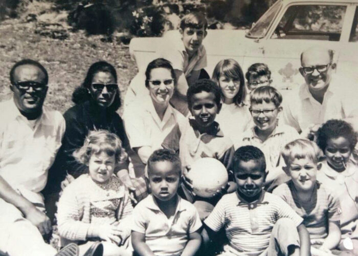 ​The families of Ann and Paul Gingrich and Gidaye and Million Belete enjoyed a farewell picnic together on Entoto Mountain north of Addis Ababa