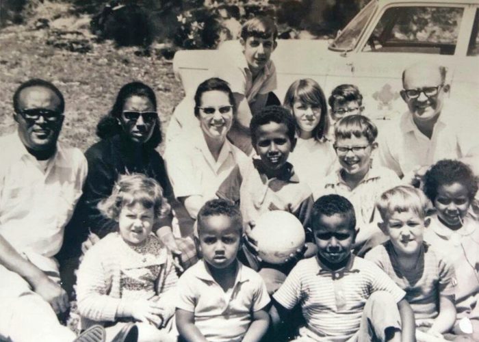 ​The families of Ann and Paul Gingrich and Gidaye and Million Belete enjoyed a farewell picnic together on Entoto Mountain north of Addis Ababa