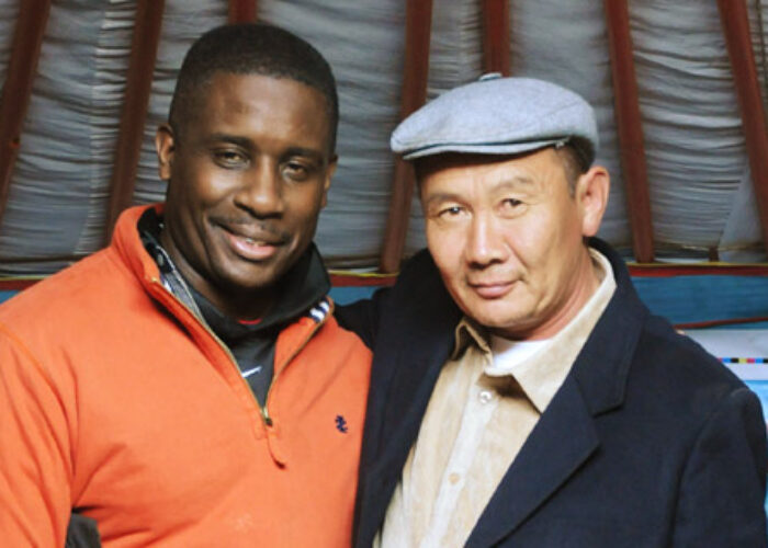 ​Mission Network writer Wil LaVeist and Pastor Urtnasan in Mongolia