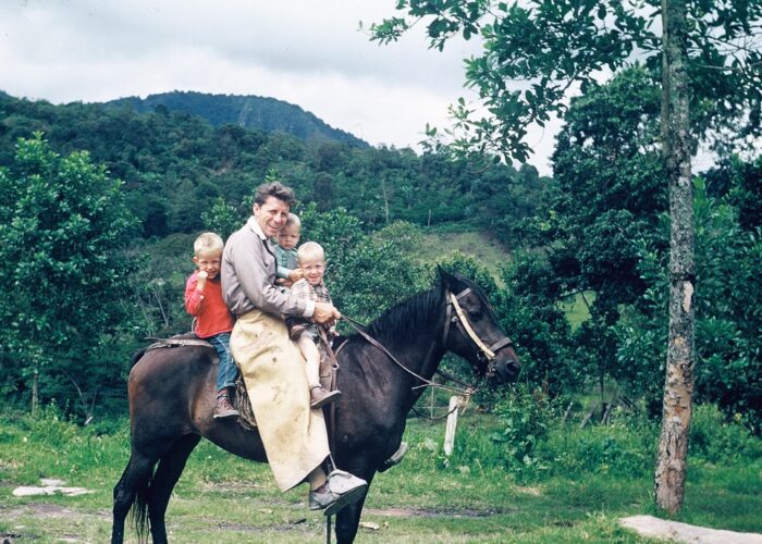 Laverne Rutschman and his children