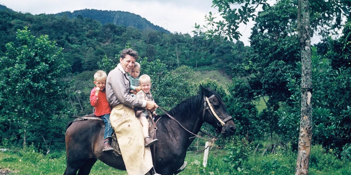Laverne Rutschman and his children