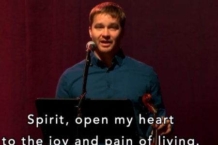 ​Morning worship on July 7. Image by Laurie Oswald Robinson.