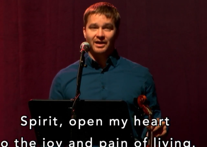 ​Morning worship on July 7. Image by Laurie Oswald Robinson.