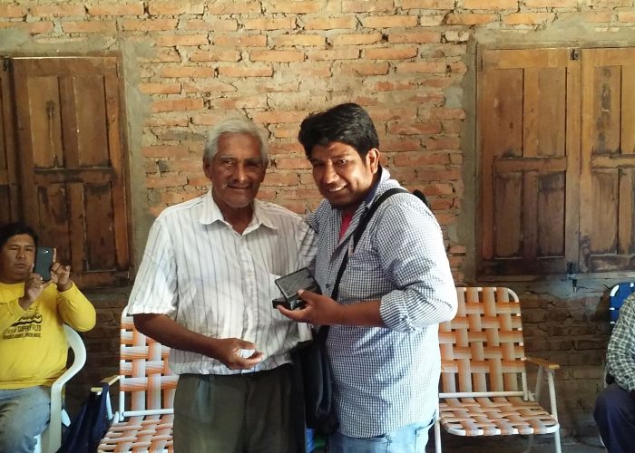 ​Pastor Mario Alegre (left) from the rural town of Miraflores